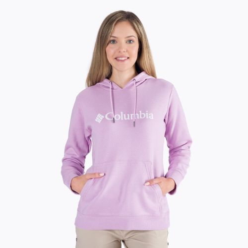 Damen-Trekking-Sweatshirt Columbia Logo lila 1895751