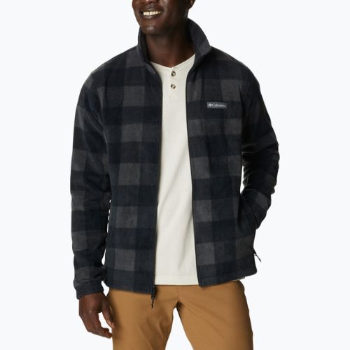 Columbia Steens Mountain Printed Herren Fleece Sweatshirt schwarz 1478231