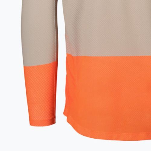 Herren-Radsport-Langarmhemd POC MTB Pure light sandstone beige/zink orange