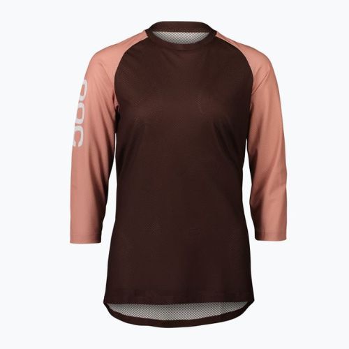 Fahrradtrikot für Frauen POC MTB Pure 3/4 axinite brown/rock salt