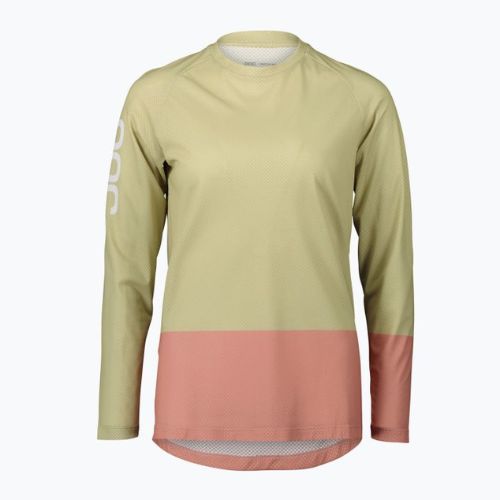 Damen Radfahren Longsleeve POC MTB Pure prehnite green/rock salt