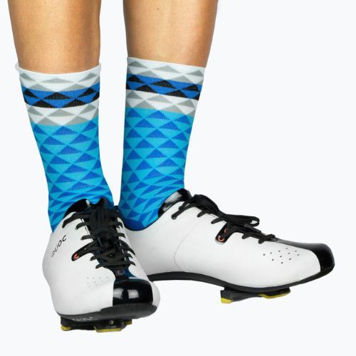 LUXA Asymmetrische Fahrradsocken blau LUHESABM2S