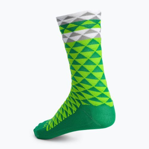 LUXA Asymmetrische Fahrradsocken grün LUHE19SAMGS