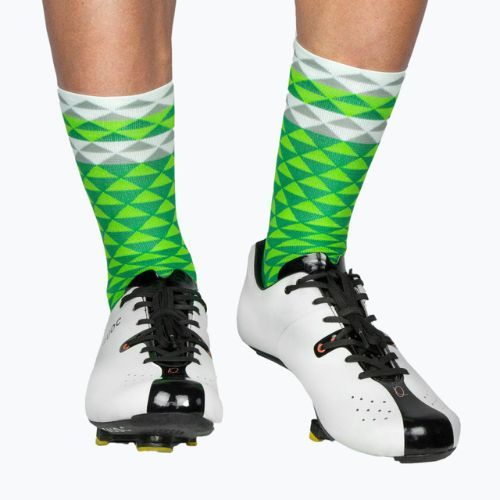 LUXA Asymmetrische Fahrradsocken grün LUHE19SAMGS