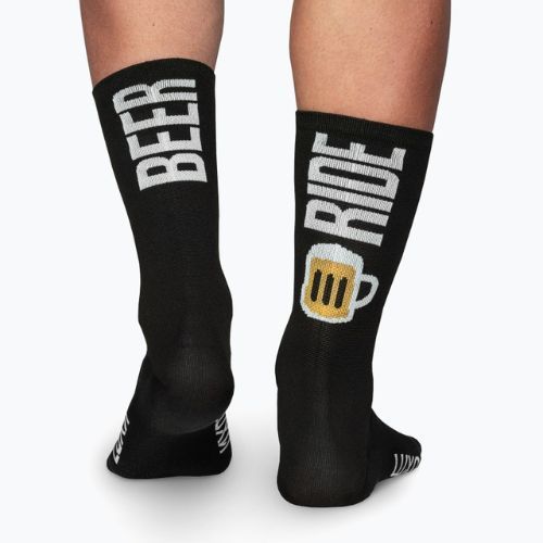 LUXA Beer Ride Fahrradsocken schwarz LAM21SBRBS1