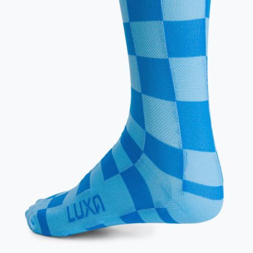 LUXA Squares Fahrradsocken blau LUAMSSQBS