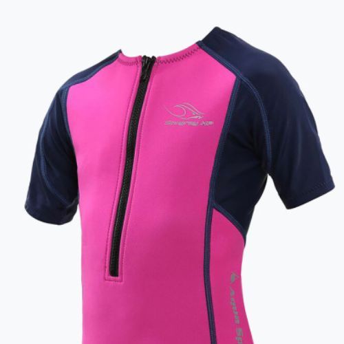 Aqua Sphere Stingray HP2 SS Kinder Neoprenanzug rosa und navy blau SJ43502046