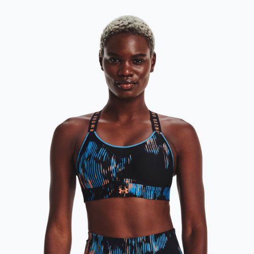 Under Armour Infinity High Print Damen Trainings-BH schwarz 1369026
