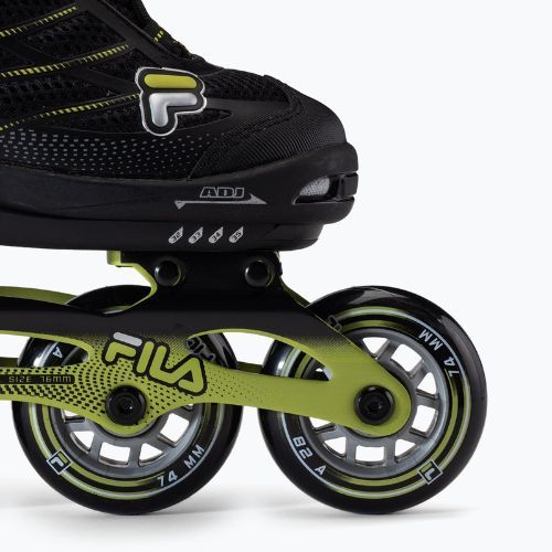 Rollschuhe für Kinder FILA Wizy Alu black/lime