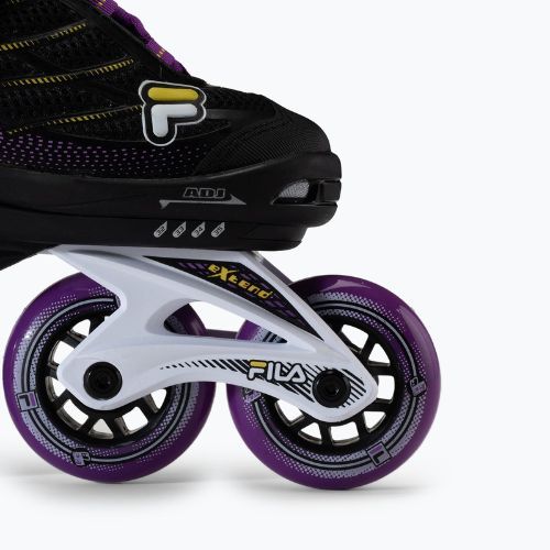 Rollschuhe für Kinder FILA Wizy G black/yellow magenta