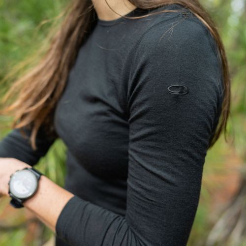 Damen Thermoaktivshirt icebreaker 200 Oasis Crewe black