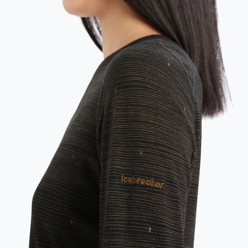 Damen Thermo-T-Shirt icebreaker 200 Oasis schwarz IB0A56HX5941