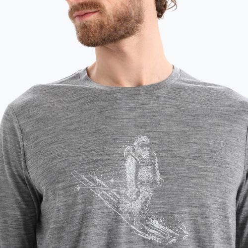 Icebreaker Tech Lite II Herren Wander-T-Shirt grau IB0A56KY0041