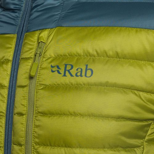 Herren Rab Microlight Alpine Daunenjacke blau QDB-12-OBA-SML