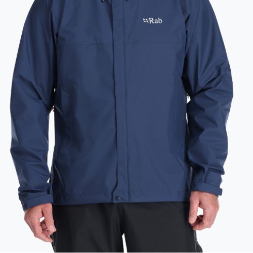 Rab Downpour Eco Herren Regenjacke blau QWG-82-DIK-SML