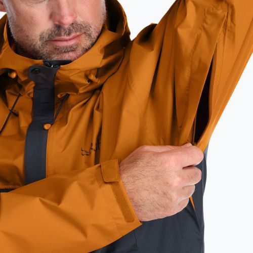 Rab Downpour Eco Herren Regenjacke orange QWG-82-MAB-SML