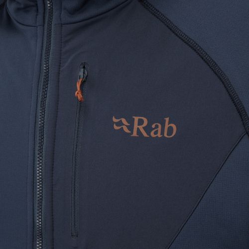 Herren Rab Superflux Hoody Fleece-Sweatshirt blau QFE-89-DI