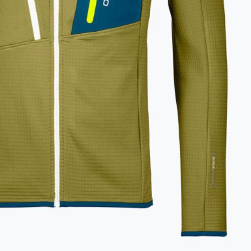 Herren Ortovox Fleece Grid Grünes Sweatshirt 8721200046