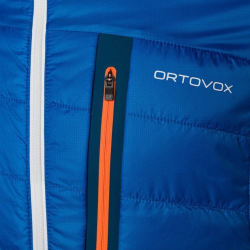 Herren Ortovox Swisswool Piz Boval Hybridjacke blau wendbar 6114100041