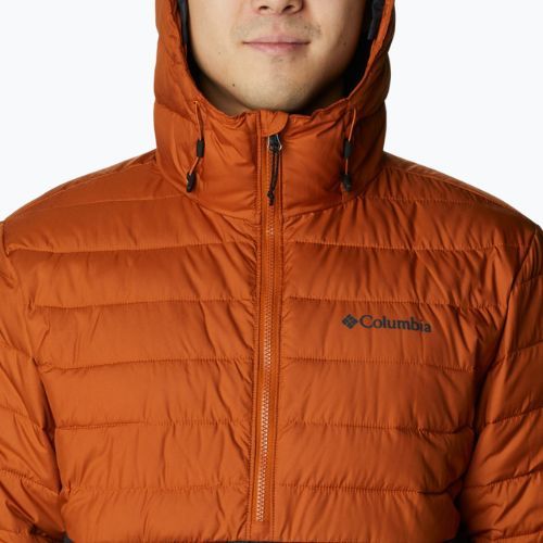 Columbia Powder Lite Anorak Herren Daunenjacke orange und schwarz