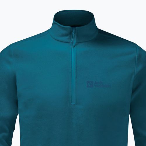 Jack Wolfskin Herren Fleece-Sweatshirt Taunus HZ blau 1709522_4133_002