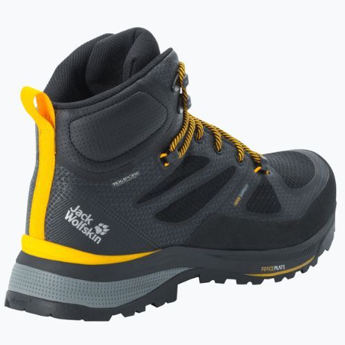 Jack Wolfskin Herren Force Striker Texapore Mid Trekking Stiefel black/burly yellow xt 4038823