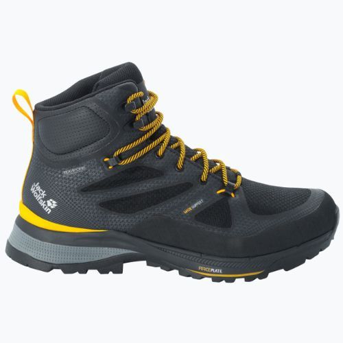 Jack Wolfskin Herren Force Striker Texapore Mid Trekking Stiefel black/burly yellow xt 4038823