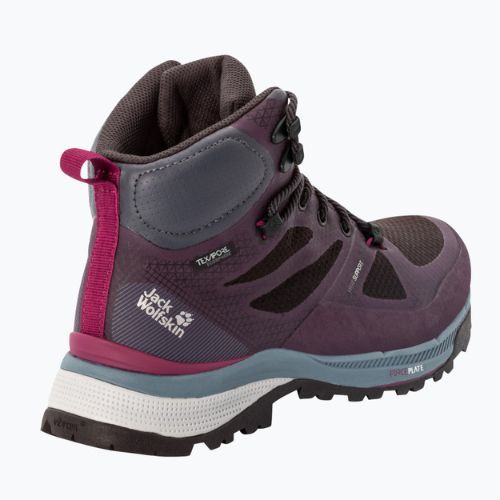 Damen-Trekkingstiefel Jack Wolfskin Force Striker Texapore Mid lila 4038873