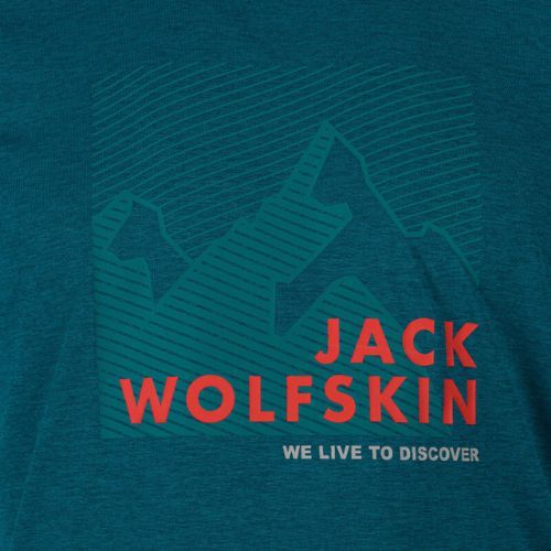 Herren Jack Wolfskin Wandern Grafik-T-Shirt blau 1808761_4133