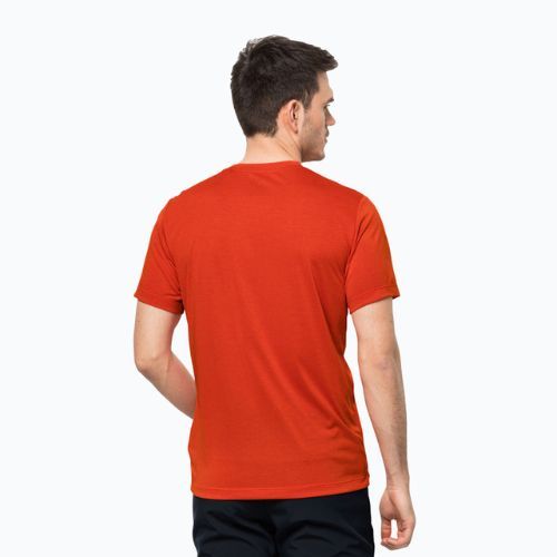 Jack Wolfskin Herren-Trekking-T-Shirt Wandern Grafik orange 1808761_3017