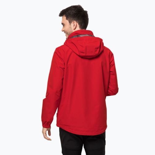 Jack Wolfskin Herren Stormy Point 2L Regenjacke rot 1111142_2206