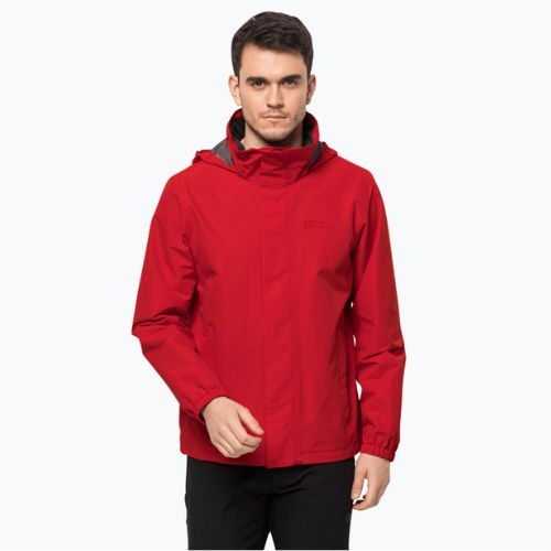 Jack Wolfskin Herren Stormy Point 2L Regenjacke rot 1111142_2206