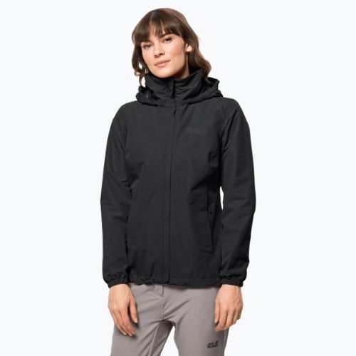 Jack Wolfskin Stormy Point 2L Damen Regenjacke schwarz 1111202_6000