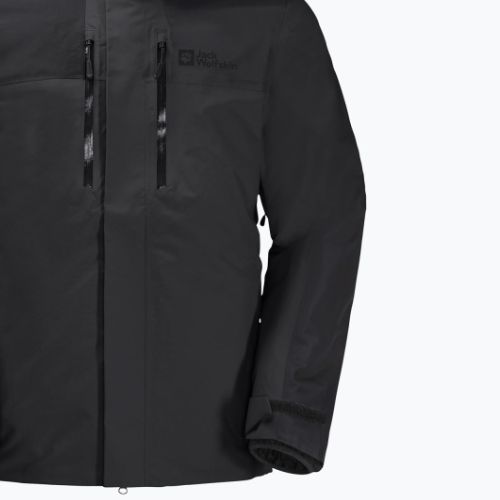 Jack Wolfskin Herren Regenjacke Jasper schwarz 1115261_6000_006