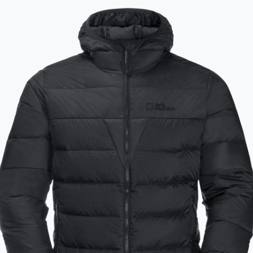 Jack Wolfskin Herren Daunenjacke Dna Tundra Down Hoody schwarz 1206612_6350_006
