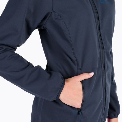 Jack Wolfskin Damen Softshelljacke Windhain Hoody navy blau 1307481_1010