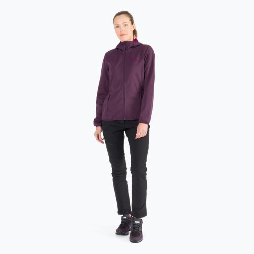 Jack Wolfskin Damen Softshelljacke Windhain Hoody lila 1307481