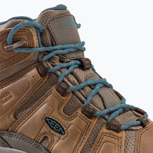 Damen-Trekking-Stiefel KEEN Circadia Mid Wp braun 1026764