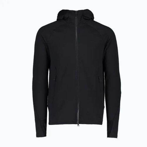 Herren-Trekking-Sweatshirt POC Merino Zip Hood uranium black