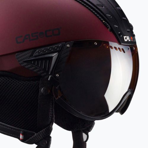 CASCO Skihelm SP-2 Carbonic Visier rot 07.3738