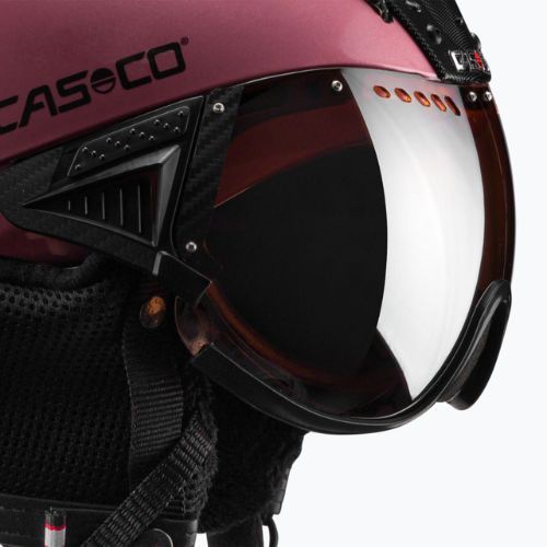 CASCO Skihelm SP-2 Carbonic Visier rosa 07.3736