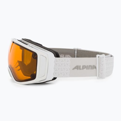 Skibrille Alpina Double Jack Mag Q-Lite white gloss/mirror black