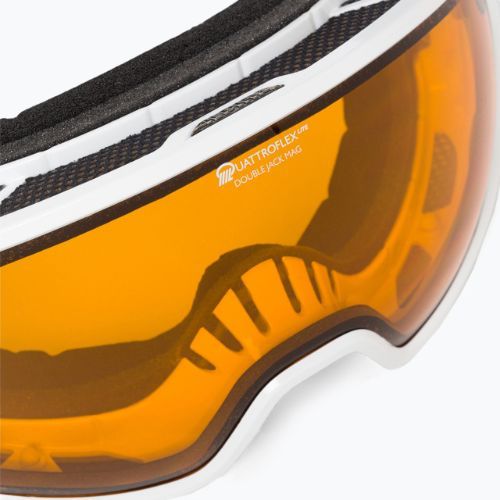 Skibrille Alpina Double Jack Mag Q-Lite white gloss/mirror black