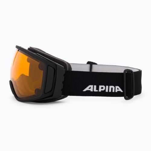 Skibrille Alpina Double Jack Mag Q-Lite black matt/mirror black