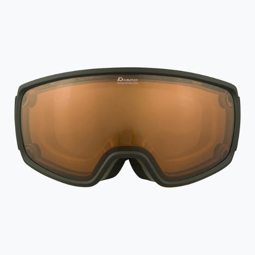 Skibrille Alpina Double Jack Mag Q-Lite black matt/mirror black