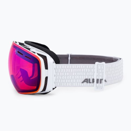 Skibrille Alpina Granby Q-Lite white gloss/blue sph