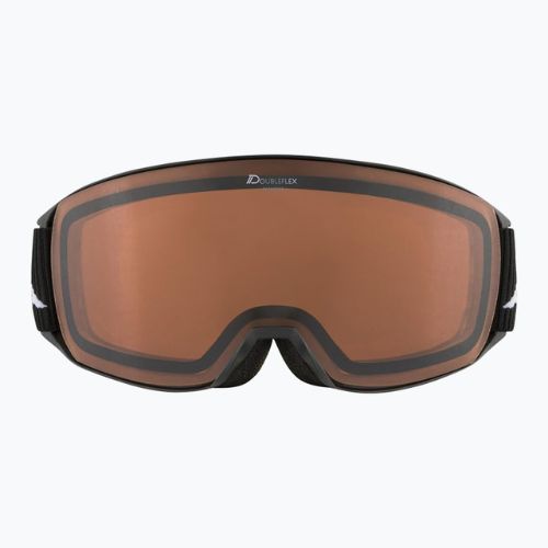 Skibrille Alpina Nakiska black matt/orange