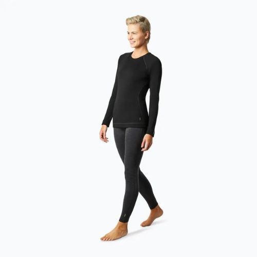 Damen-Thermoaktivshirt Smartwool Merino 250 Baselayer Crew Boxed black