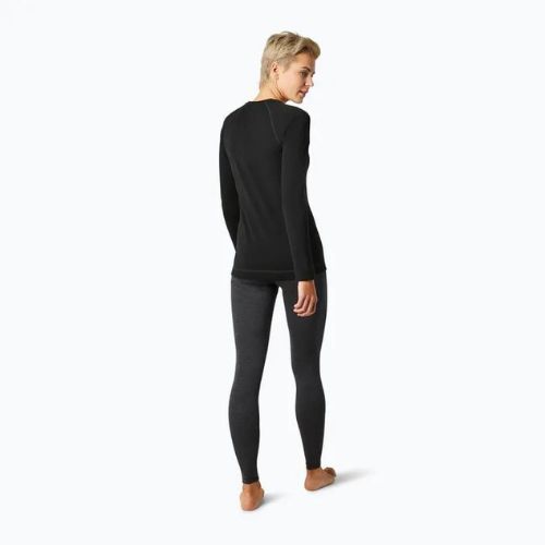 Damen-Thermoaktivshirt Smartwool Merino 250 Baselayer Crew Boxed black