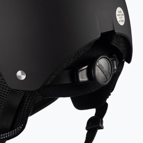 Skihelm Alpina Arber Visor Q Lite black matte